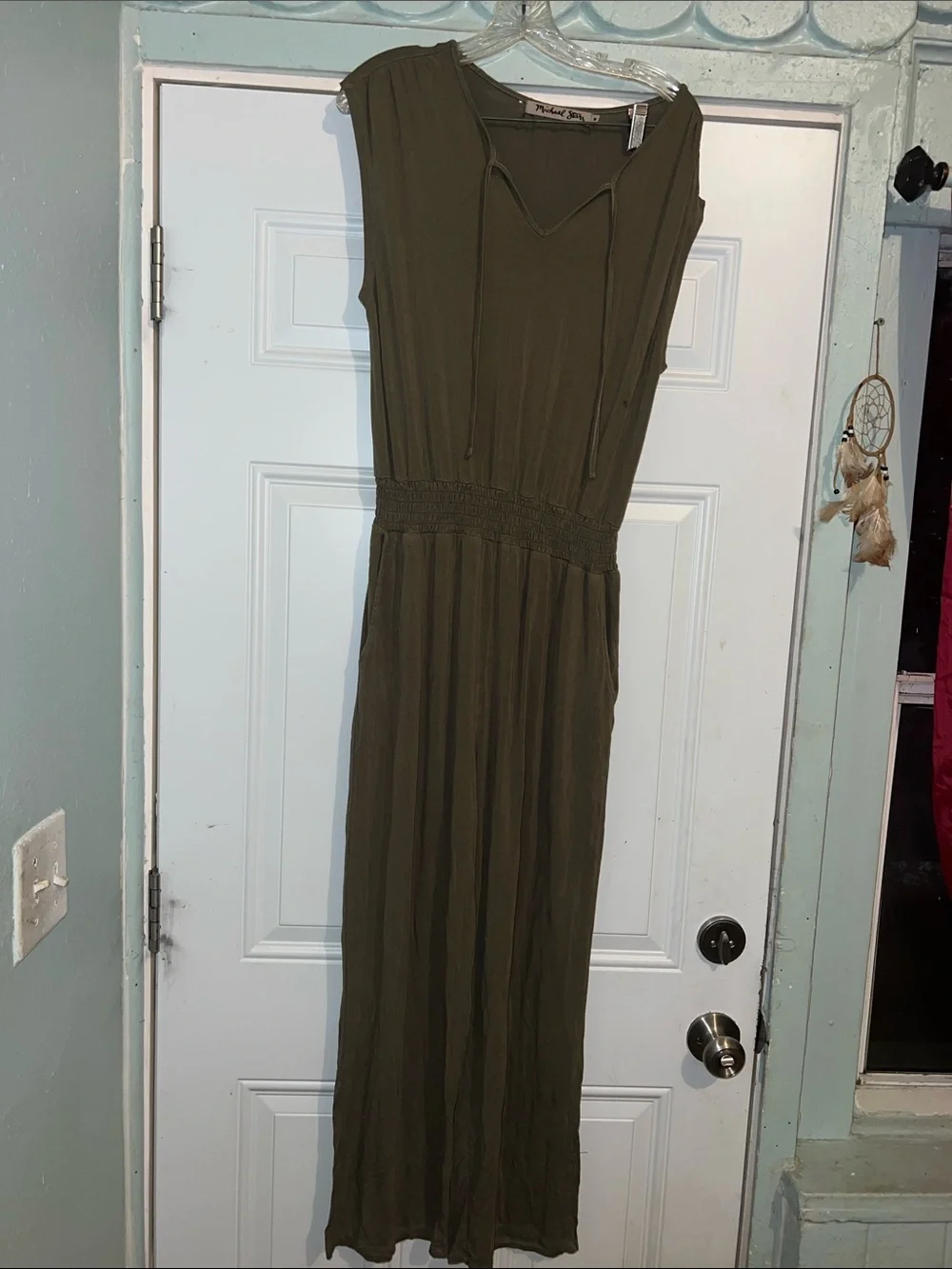 Michael Stars Olive Green Sleeveless Maxi Dress